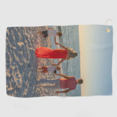 パーソナライズされたカスタム写真 ゴルフタオル (横)