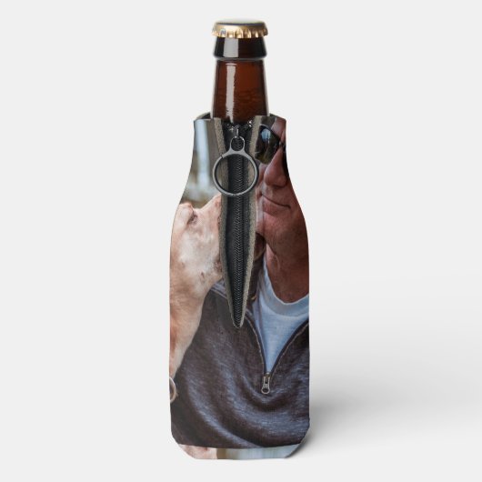 パーソナライズされたカスタム写真 ボトルクーラー (ボトル裏面)