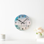 パーソナライズされたカスタム写真 ラウンド壁時計 (ホーム)