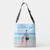 パーソナライズされたカスタム写真・文字横体バッグ クロスボディバッグ (裏面)