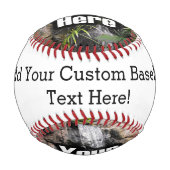 パーソナライズされたカスタム写真 野球ボール (正面)