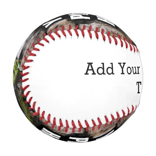 パーソナライズされたカスタム写真 野球ボール (正面左)