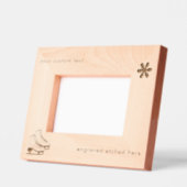 パーソナライズされたカスタム刻付きエッチアイススケート レーザー彫刻フレーム (左)