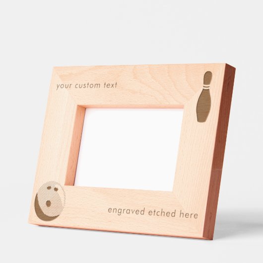 パーソナライズされたカスタム刻刻刻付きエッチング式ボーリングボール レーザー彫刻フレーム (左)