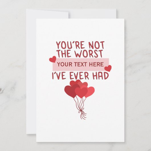 パーソナライズされたカスタム可愛いバレンタインデー 招待状 (正面)