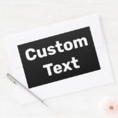 パーソナライズされたカスタム名/名カスタマイズ前 長方形シール (封筒)