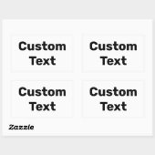 パーソナライズされたカスタム名/名カスタマイズ前 長方形シール (シート)