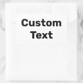 パーソナライズされたカスタム名/名カスタマイズ前 長方形シール (バッグ)