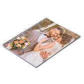 パーソナライズされたカスタム夫婦の写真 ノートブック (左側)