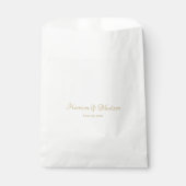 パーソナライズされたカスタム夫婦の名前と日結婚付 フェイバーバッグ (正面)