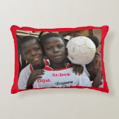 パーソナライズされたカスタム家族の写真 アクセントクッション (正面)
