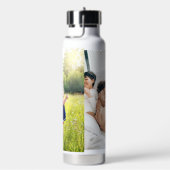 パーソナライズされたカスタム家族の写真 ウォーターボトル (右面)