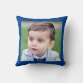 パーソナライズされたカスタム家族の写真 クッション (裏面)