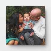パーソナライズされたカスタム家族の写真 フォトプラーク (正面)