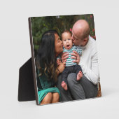 パーソナライズされたカスタム家族の写真 フォトプラーク (正面)