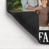 パーソナライズされたカスタム家族の写真 マウスパッド (コーナー)