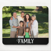 パーソナライズされたカスタム家族の写真 マウスパッド (正面)