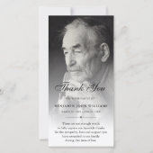 パーソナライズされたカスタム悔やみや弔慰死に感謝 サンキューカード (正面)