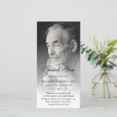 パーソナライズされたカスタム悔やみや弔慰死に感謝 サンキューカード (スタンド正面)