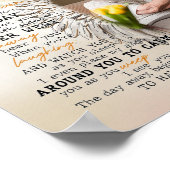 パーソナライズされたカスタム悔やみや弔慰、私は彼に座っている ポスター (角)