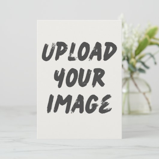 パーソナライズされたカスタム招待状画像のアップロード 招待状 (スタンド正面)