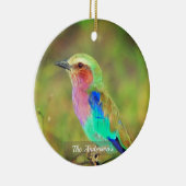 パーソナライズされたカスタム数々の鳥の写真 セラミックオーナメント (右)