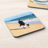 パーソナライズされたカスタム文字とフォトコースター コースター (左側)