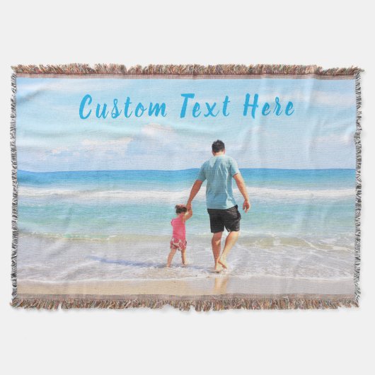 パーソナライズされたカスタム文字ブランケット スローブランケット (正面)