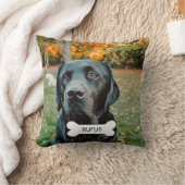 パーソナライズされたカスタム文字ペット犬 クッション (ブランケット)