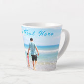 パーソナライズされたカスタム文字ラテマググ カフェラテマグ (右アングル)