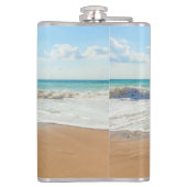 パーソナライズされたカスタム文字付きフォトフラスコ フラスク (裏面)