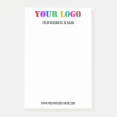 パーソナライズされたカスタム文字会社のロゴ付箋 ポストイット (正面)