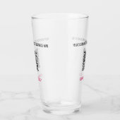 パーソナライズされたカスタム文字及びQRコードガラス タンブラーグラス (右)