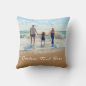 パーソナライズされたカスタム文字枕 クッション (裏面)