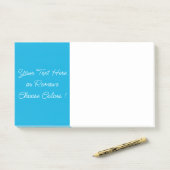 パーソナライズされたカスタム文字青Post-it®注記 ポストイット (デスク)