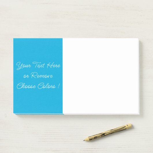 パーソナライズされたカスタム文字青Post-it®注記 ポストイット (デスク)