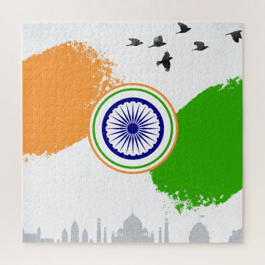 パーソナライズされたカスタム文字 ジグソーパズル (縦)