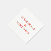 パーソナライズされたカスタム文字 スタンダードカクテルナプキン (角)