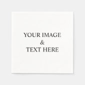 パーソナライズされたカスタム文字 スタンダードカクテルナプキン (正面)