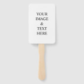 パーソナライズされたカスタム文字 ハンドファン (裏面)