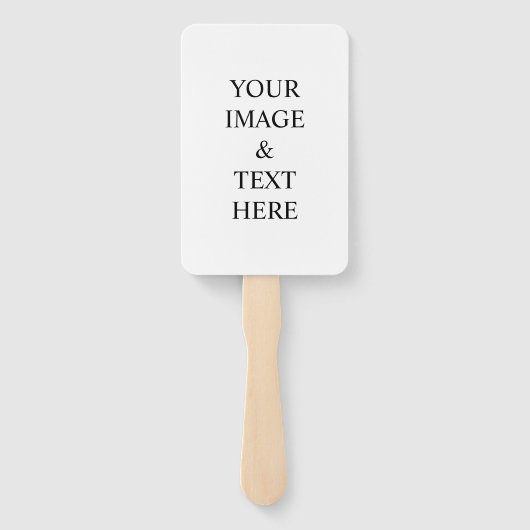 パーソナライズされたカスタム文字 ハンドファン (裏面)