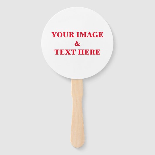 パーソナライズされたカスタム文字 ハンドファン (正面)