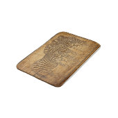 パーソナライズされたカスタム文字 バスマット (アングル)