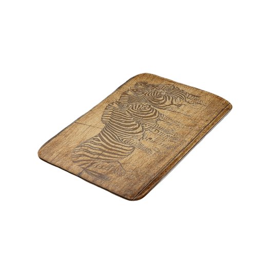 パーソナライズされたカスタム文字 バスマット (アングル)