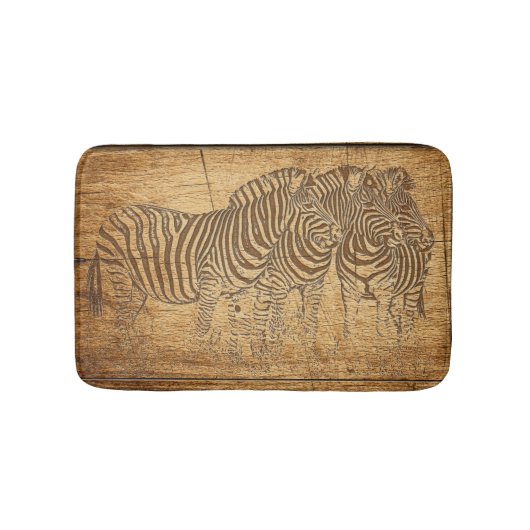 パーソナライズされたカスタム文字 バスマット (正面)