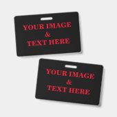 パーソナライズされたカスタム文字 バッジ (正面＆裏面)