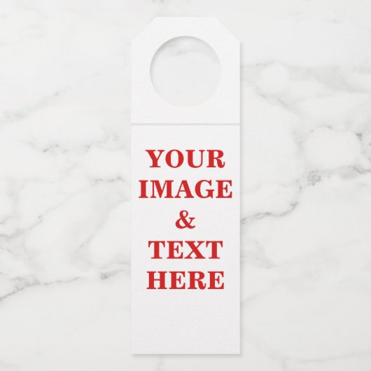 パーソナライズされたカスタム文字 ボトルネックタグ (正面)