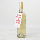 パーソナライズされたカスタム文字 ボトルネックタグ (アングル)