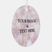 パーソナライズされたカスタム文字 メタルオーナメント (正面右)