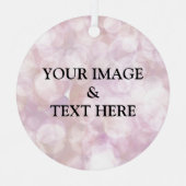 パーソナライズされたカスタム文字 メタルオーナメント (正面)